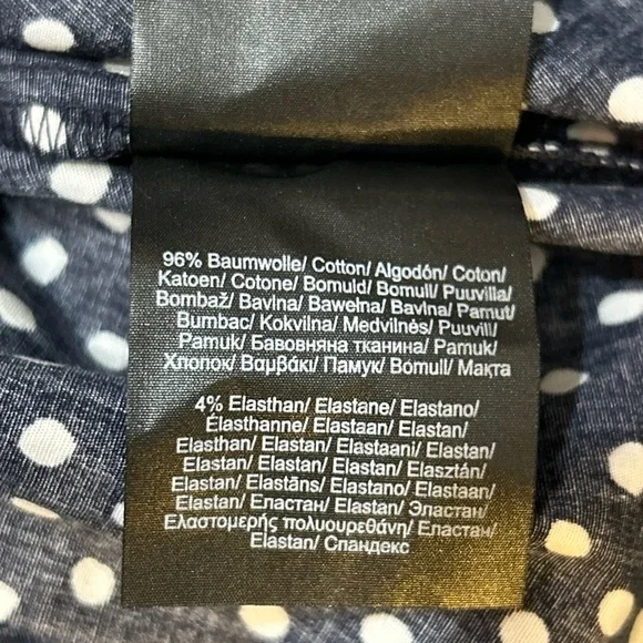 NWT s.OLIVER Black Label Dress Side Tie US Size 12 Blue Polka Dots Cap Sleeves - Picture 14 of 14